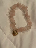 Handmade Rose Quartz Beaded Bracelet