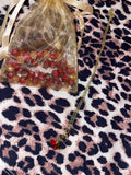 Handmade Red Beaded Bracelets & Cherry Necklace